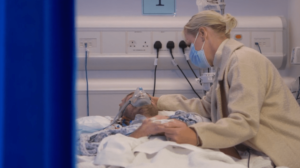 His wife, Jo, was by his side as he received the news