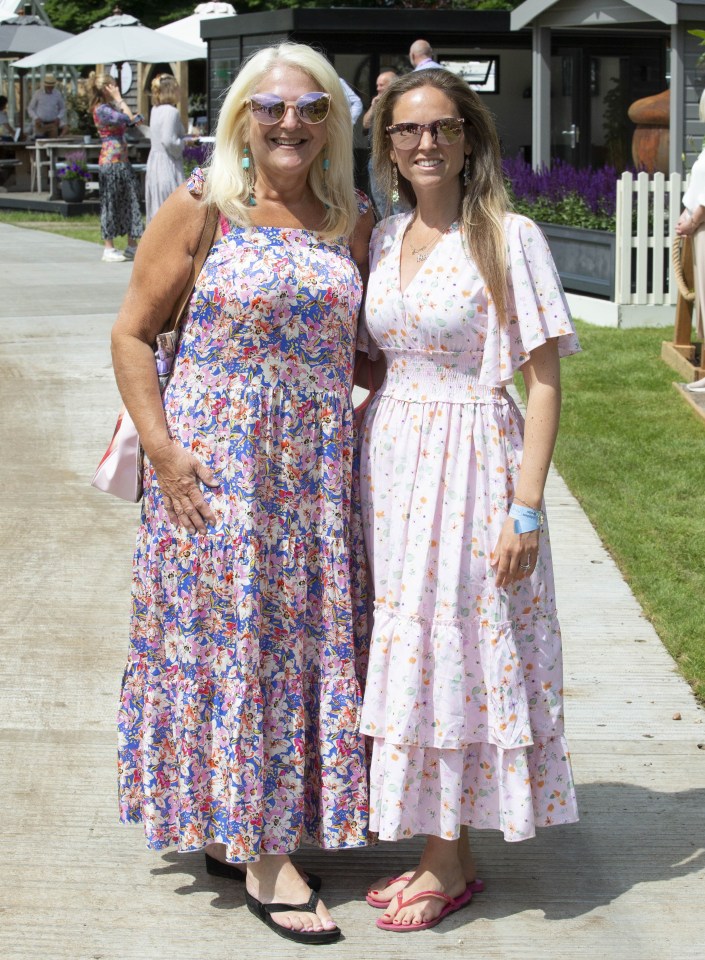 The TV star with her daughter Allegra