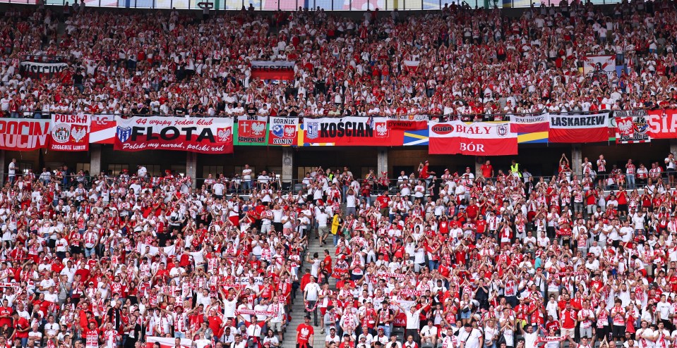 The fan reportedly fell from the stand while celebrating a goal during Austria’s win over Poland