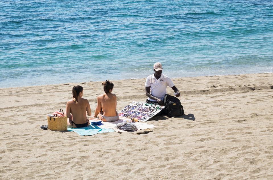 The vendors are often seen in streets and on beaches