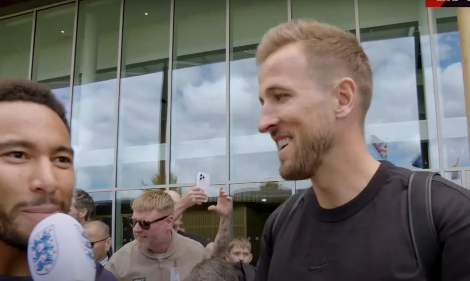 Kane was interviewed again before getting on to the coach