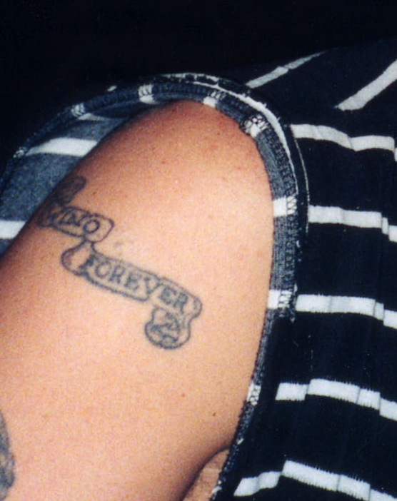 He got two letters removed from the tattoo to make it Wino Forever