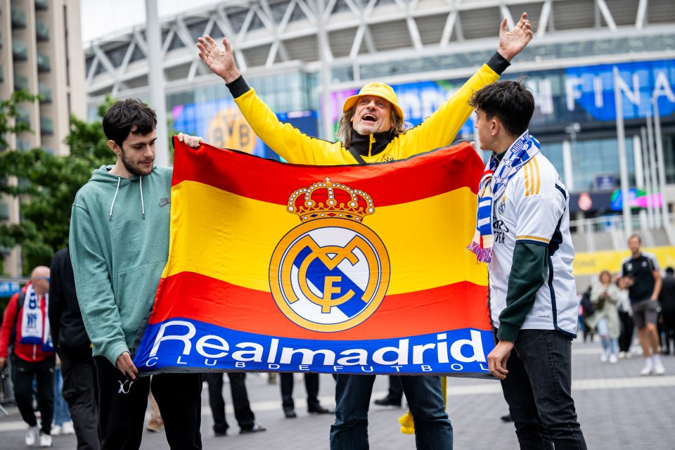 Real Madrid supporters have already descended upon Wembley for the big occasion