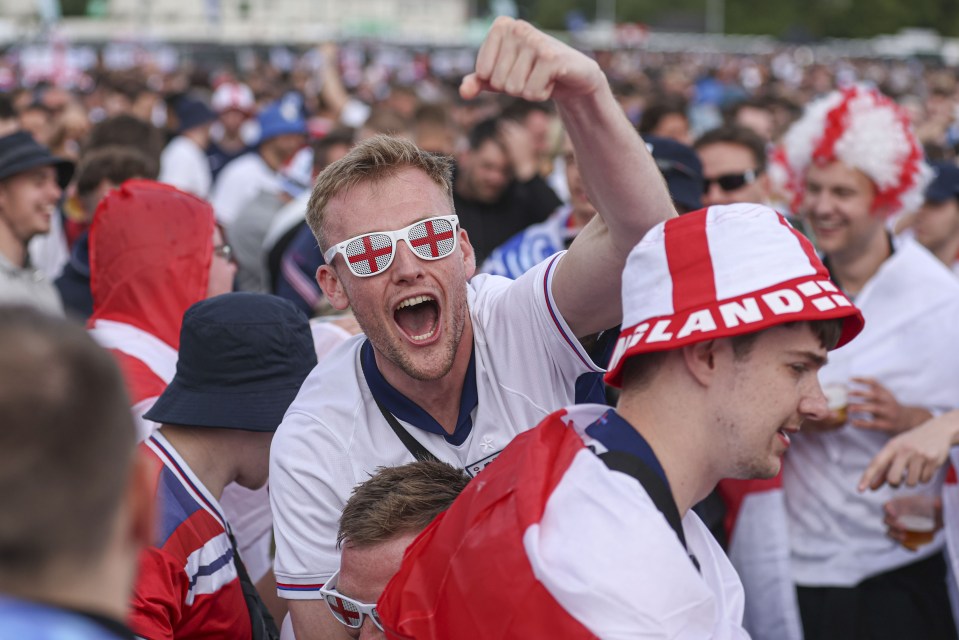 Excitement builds for supporters in the Gelsenkirchen fan zone