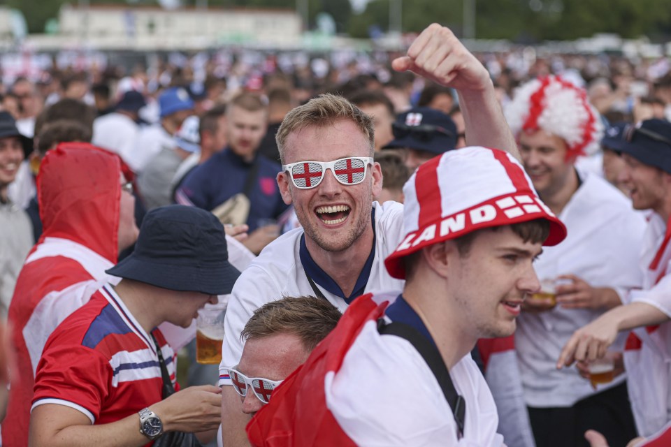 One supporter donned a pair of St George sunglasses