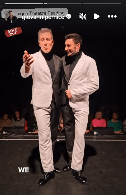 Giovanni Pernice beamed alongside Anton Du Beke as he returned to the stage after quitting Strictly