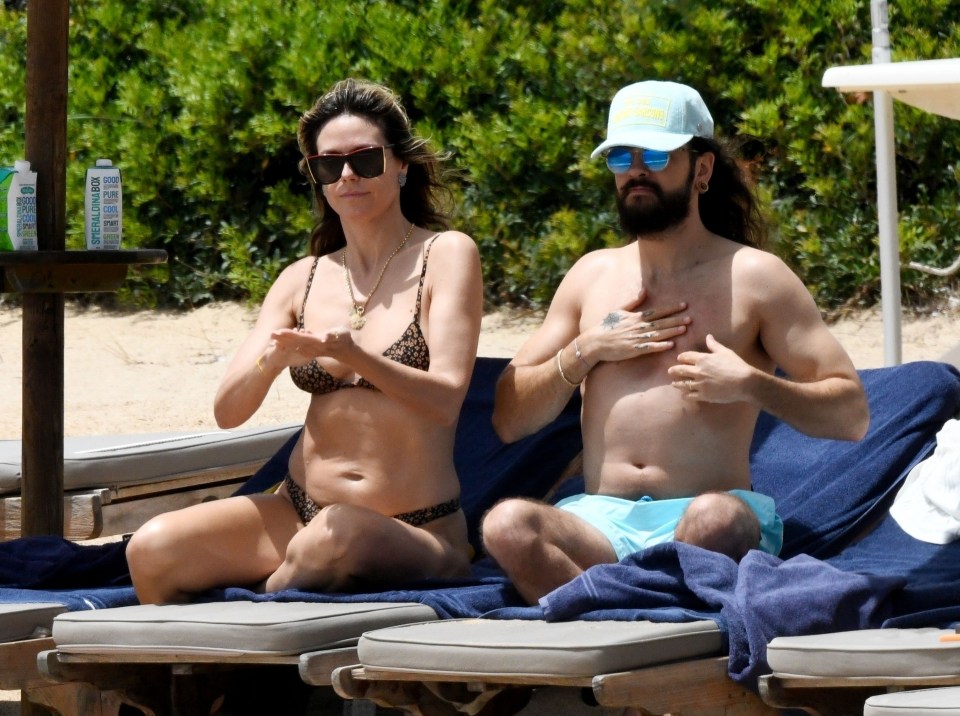 Heidi has been holidaying with her toyboy husband Tom Kaulitz in Sardinia