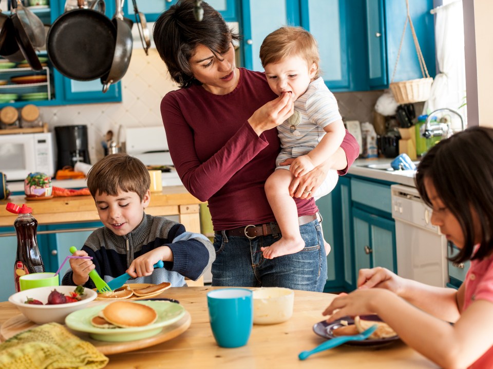 Juggling three kids could pay off in later life