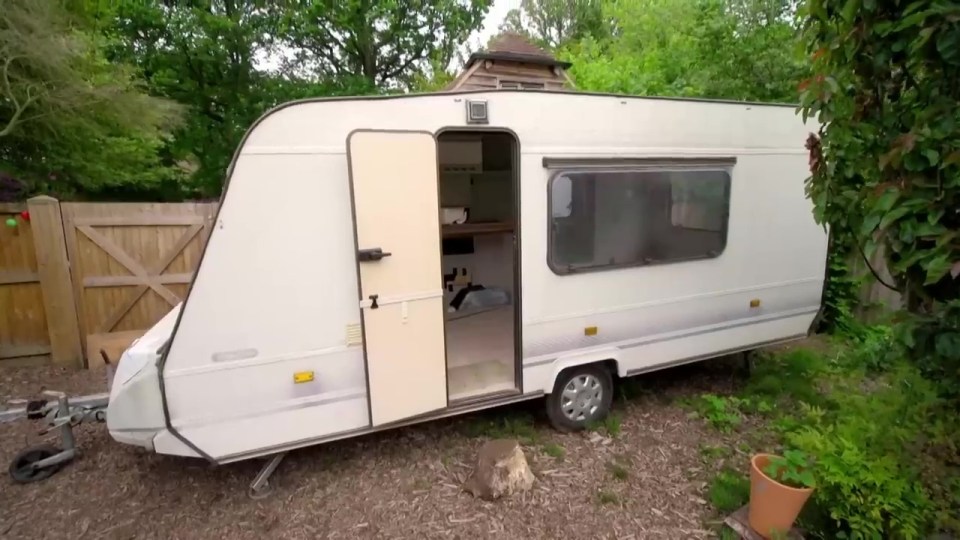 The mouldy caravan was bought for just £250