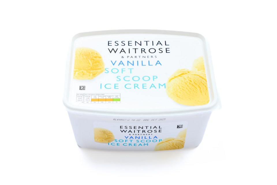 Waitrose’s ice cream tasted great and was great value