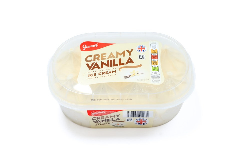 Aldi’s ice cream contained ground vanilla pods