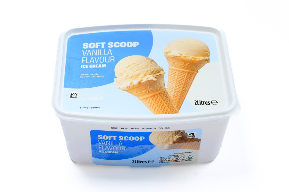 Asda’s ice cream contained coconut oil