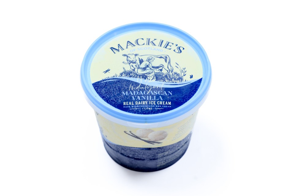 Mackies was the most expensive ice cream tested