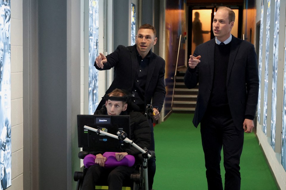 The Prince of Wales met Rob Burrow and Kevin Sinfield earlier this year