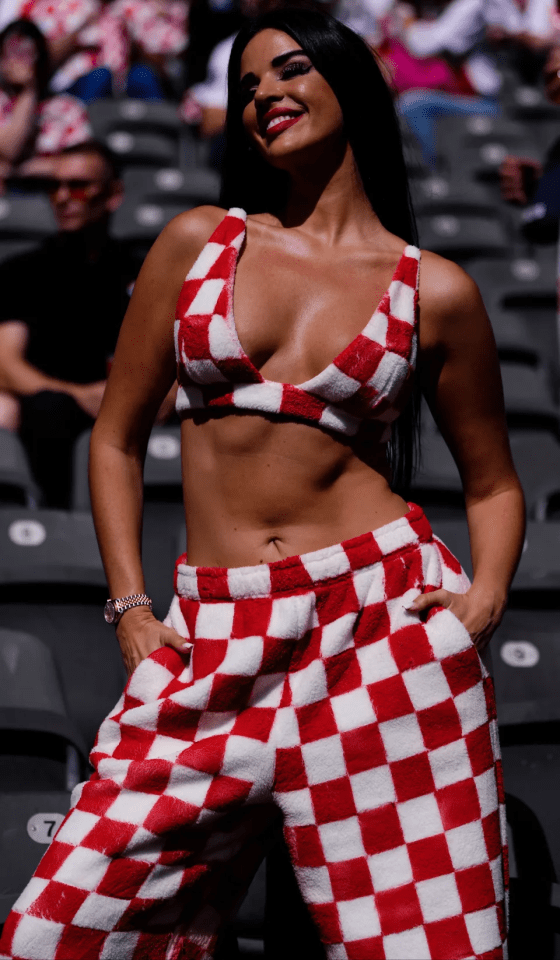 Ivana attracted plenty of attention at Croatia’s opener