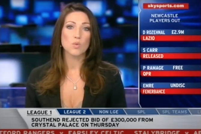 She has also starred on Sky Sports news as well as reporting live from Premier League games