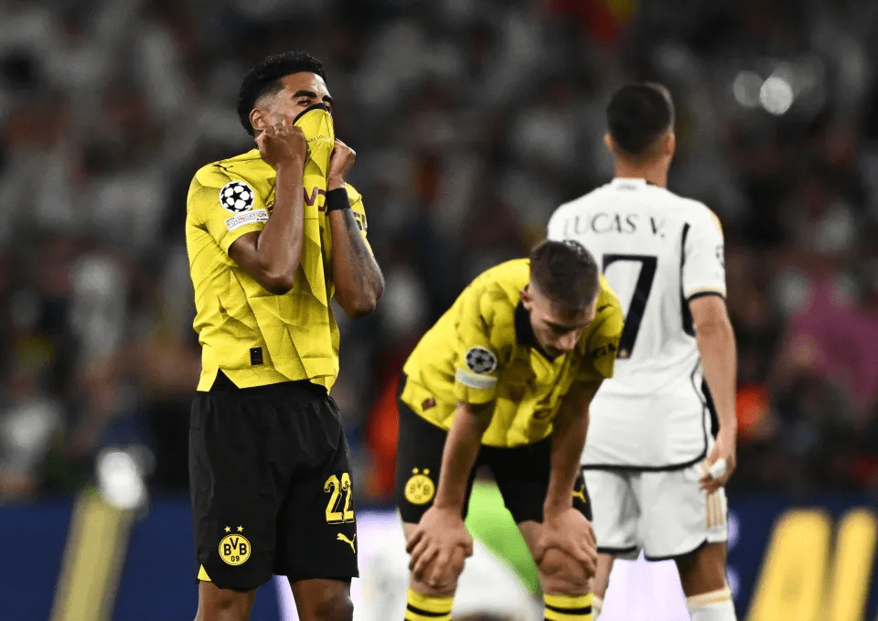 It was misery for the German side who suffered a second Champions League final defeat at Wembley