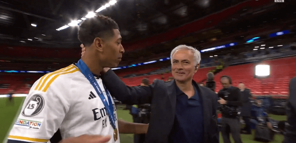 Jude Bellingham spoke to Jose Mourinho after the game