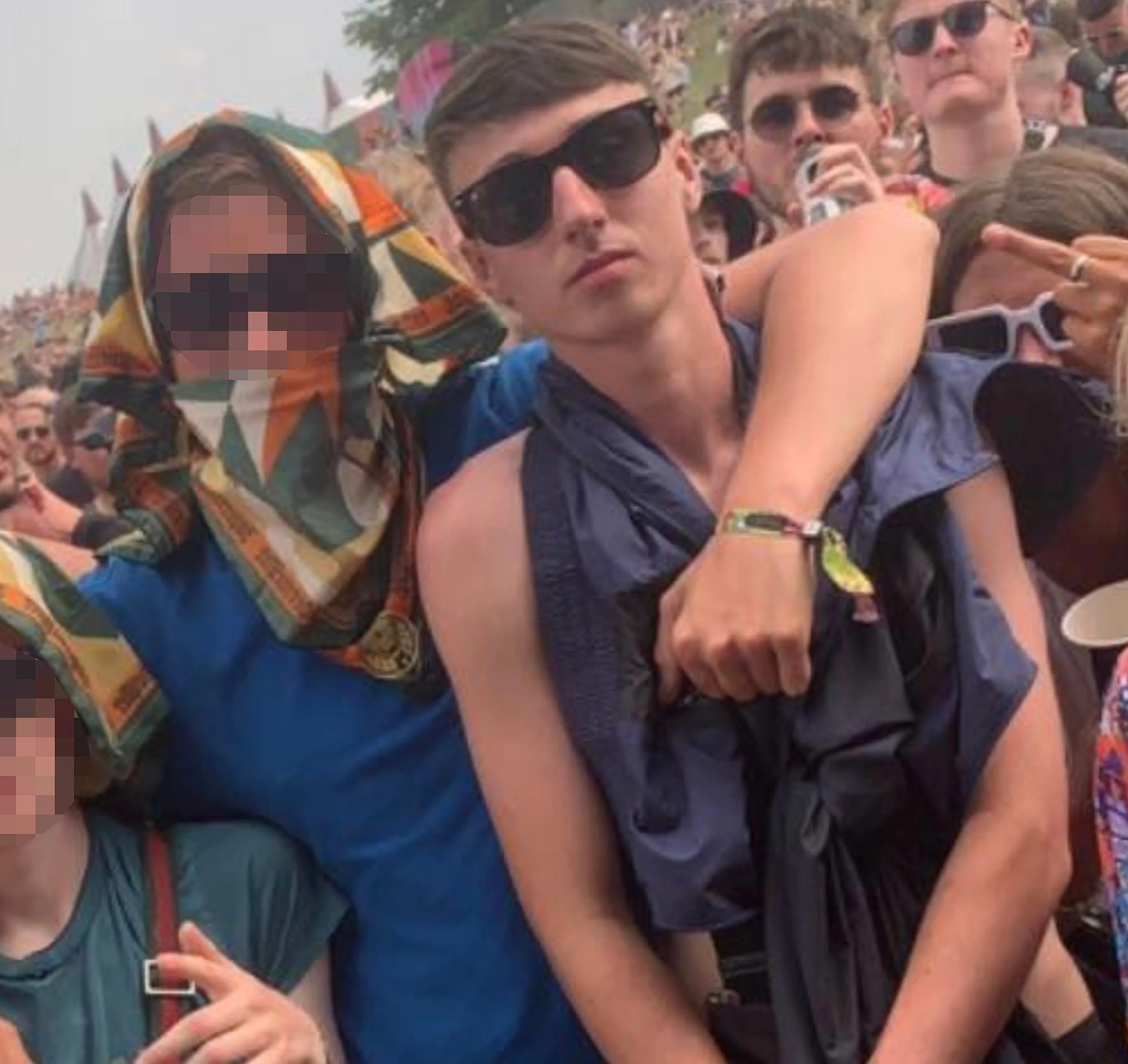 The Lancashire teen was on the island with pals for a music festival