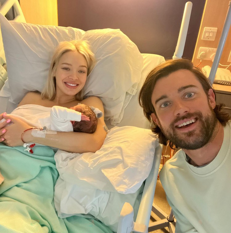 The loved-up couple welcomed their first child together back in September