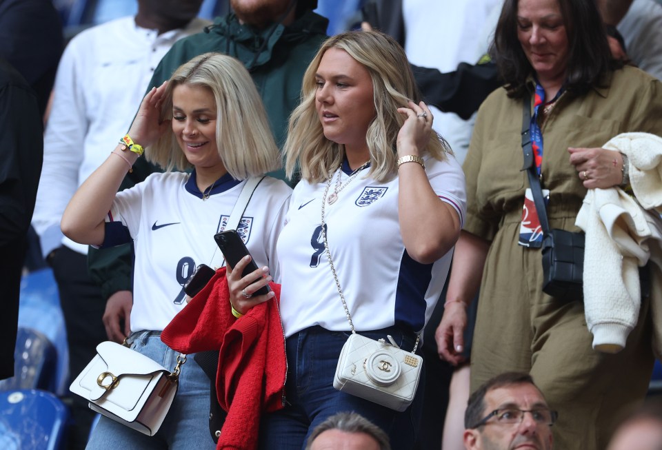 Katie Goodland, wife of Harry Kane, was there to support England's skipper