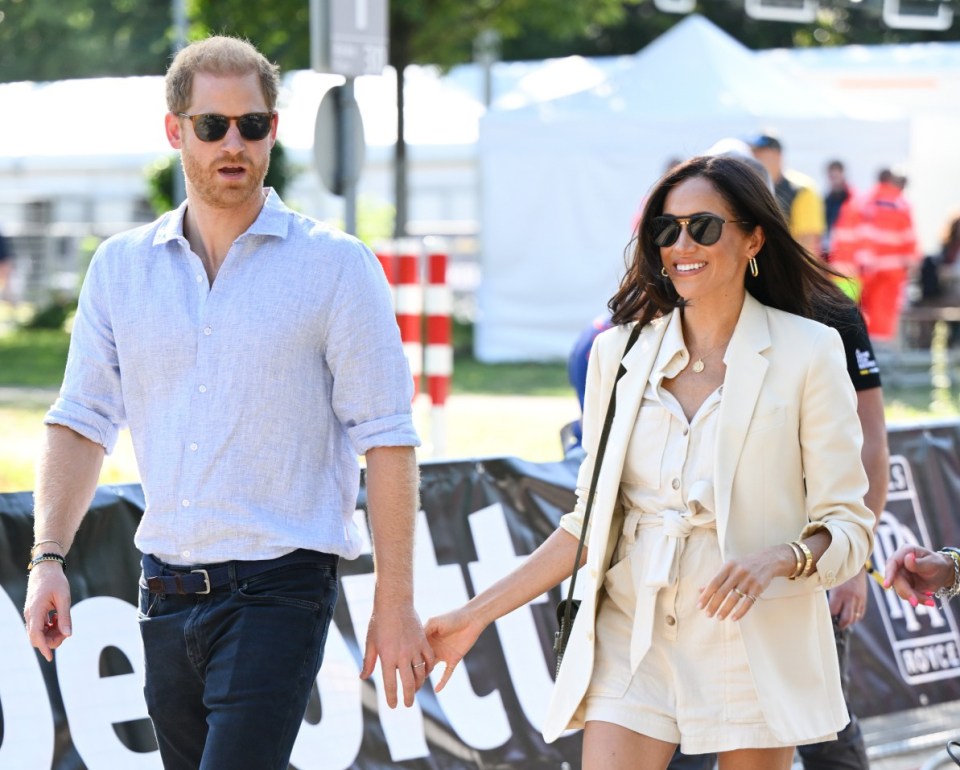  Prince Harry and Meghan attend the Invictus Games in Düsseldorf in 2023