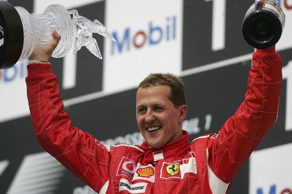 Two men have been arrested over a blackmail plot against iconic Formula One drive Michael Schumacher and his family