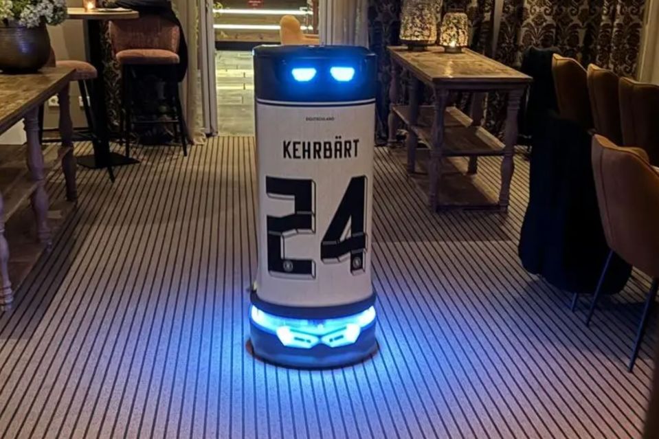 Kehrbart the robot will serve the England team and staff at their team hotel