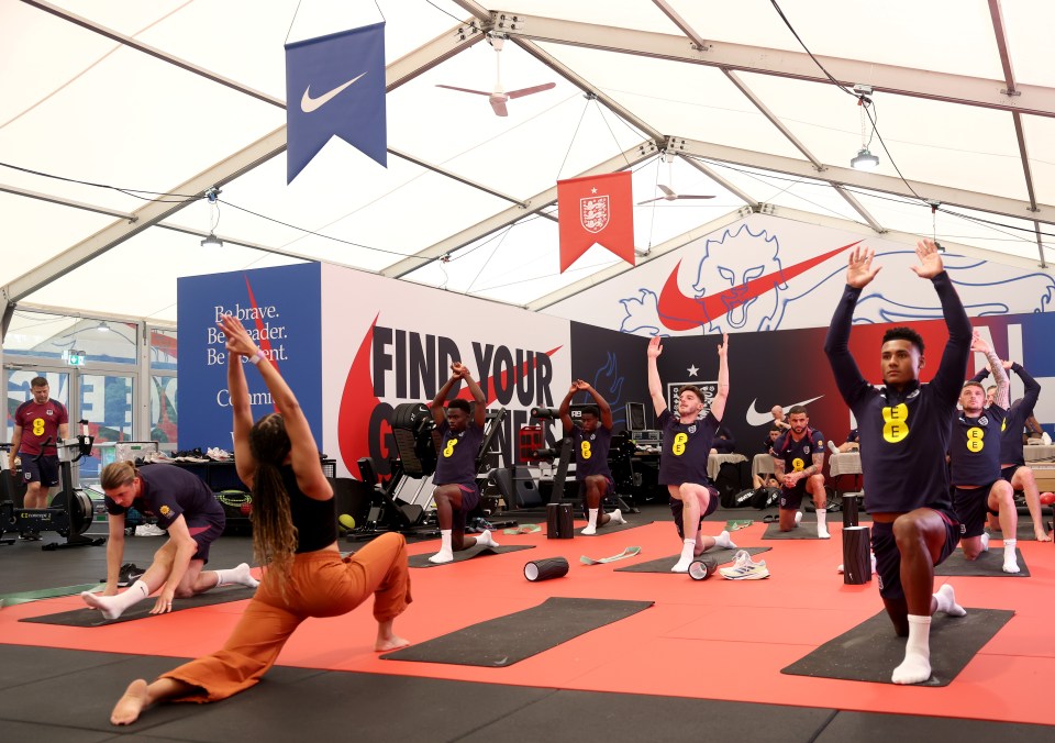 England had a yoga session on Friday following Thursday’s match