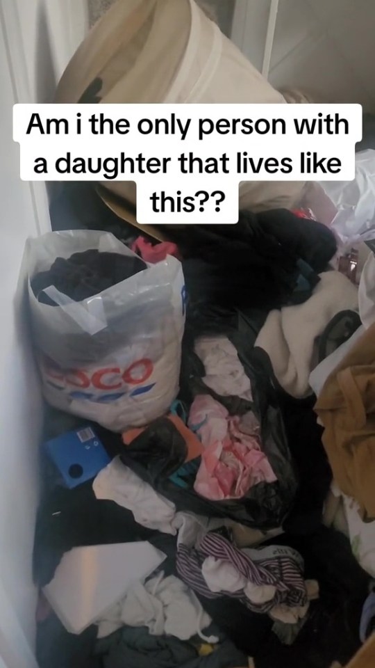 A dad left people raging as he showed off his daughter’s incredibly messy room