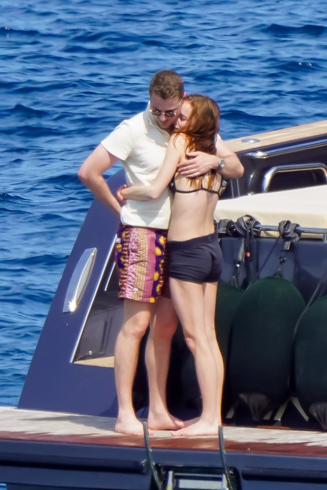 The pair couldn’t keep their hands off each other during the St Tropez getaway