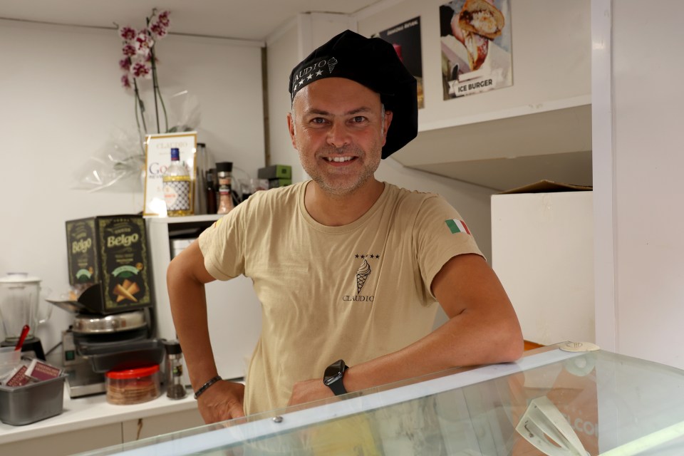 Ice cream seller Claudio Garlant said he doesn't agree with the protests