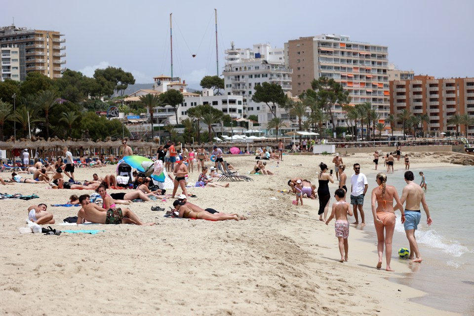 Stickers have been plastered around the island, reading: 'More tourists? No thanks'