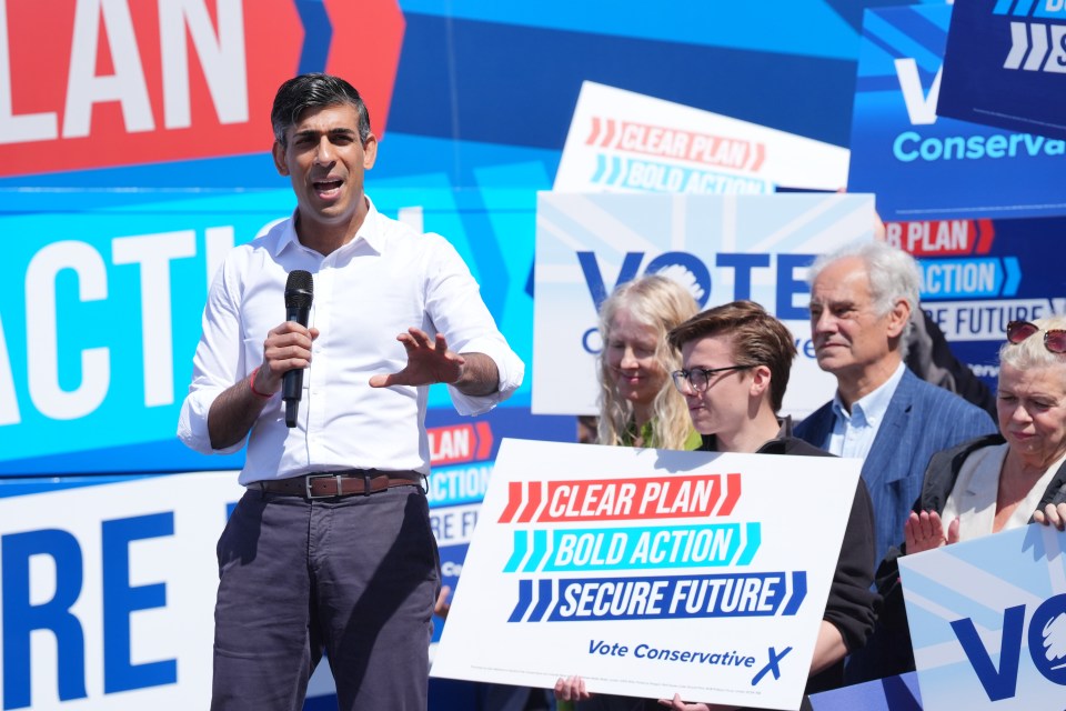 Rishi Sunak on the General Election campaign trail