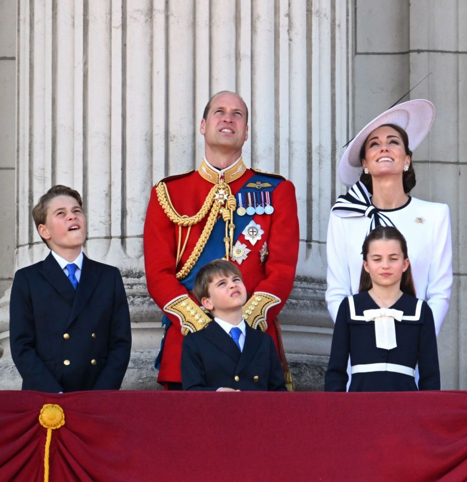 The Waleses beamed on Buckingham Palace balcony