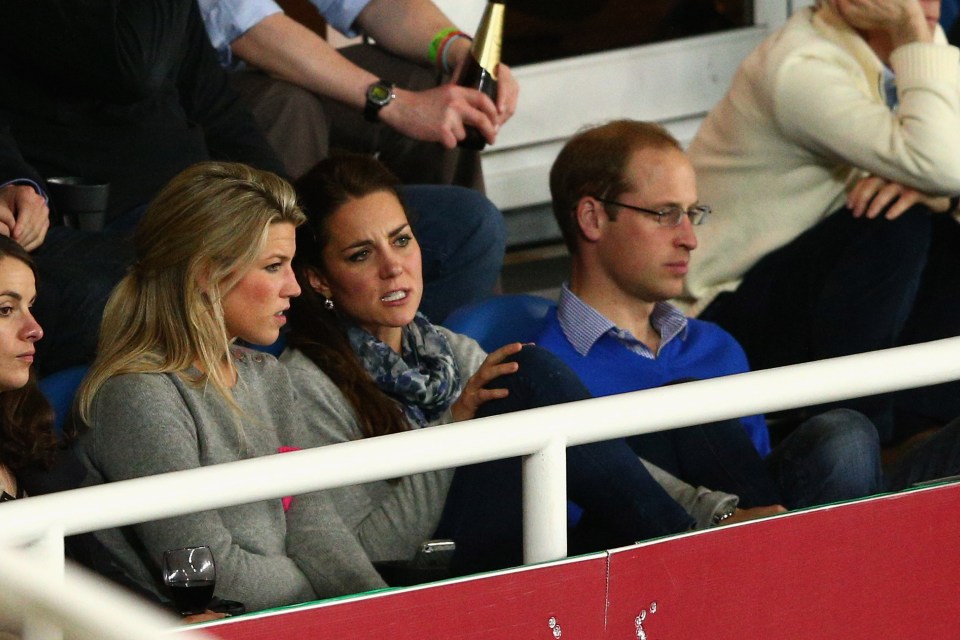 Kate pictured with Natasha at a rugby game in Australia in 2014