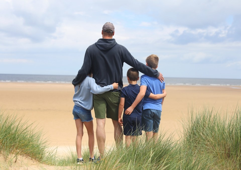 Kate shared a sweet photo of Prince William with his three children on Father's Day