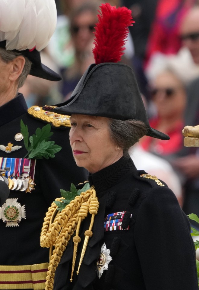 Princess Anne in her ceremonial uniform