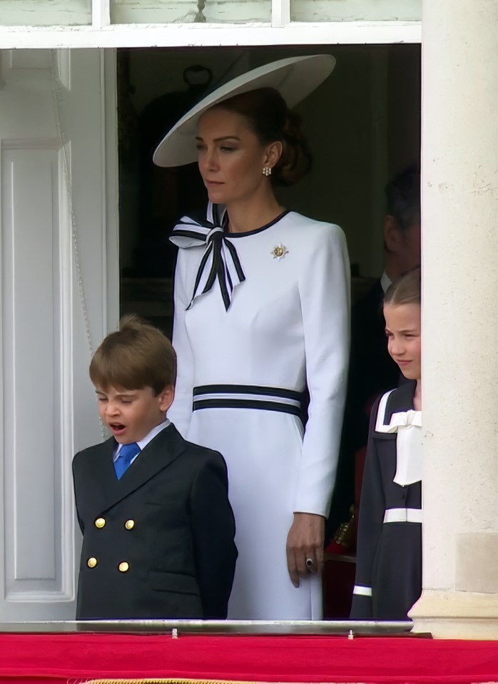 The cute Prince yawned several times at Trooping the Colour