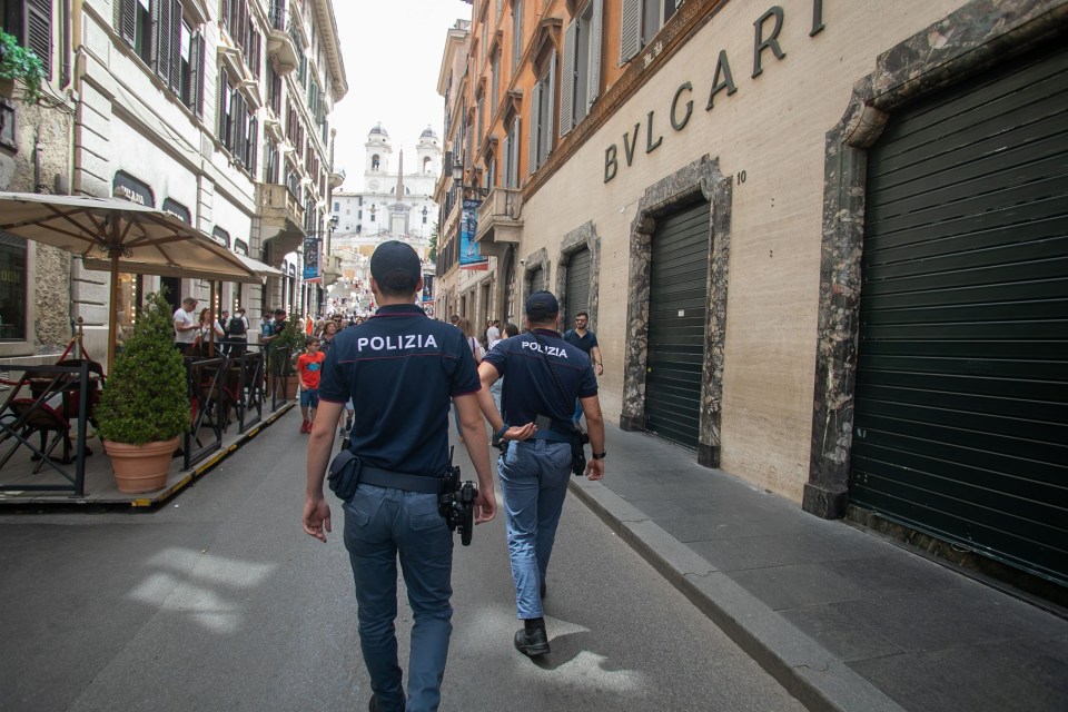 Italian cops are investigating the daring raid trying to find the culprits by studying CCTV footage and analysing a crowbar left at the scene