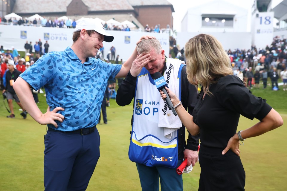 Robert MacIntyre and his father Dougie broke down in tears after winning the Canadian Open