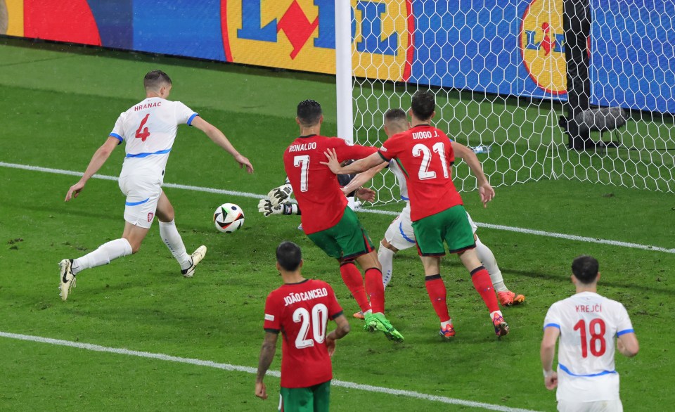 Robin Hranac scored an own goal to cancel out Czech Republic's opener