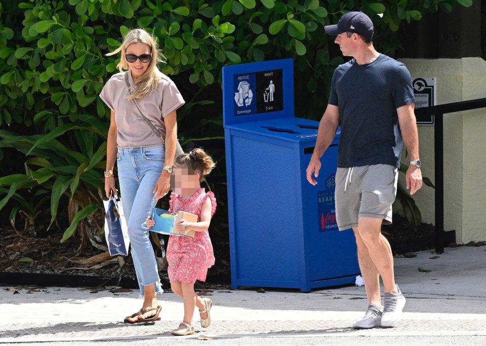 Rory McIlroy and his wife Erica Stoll were spotted together on a family outing