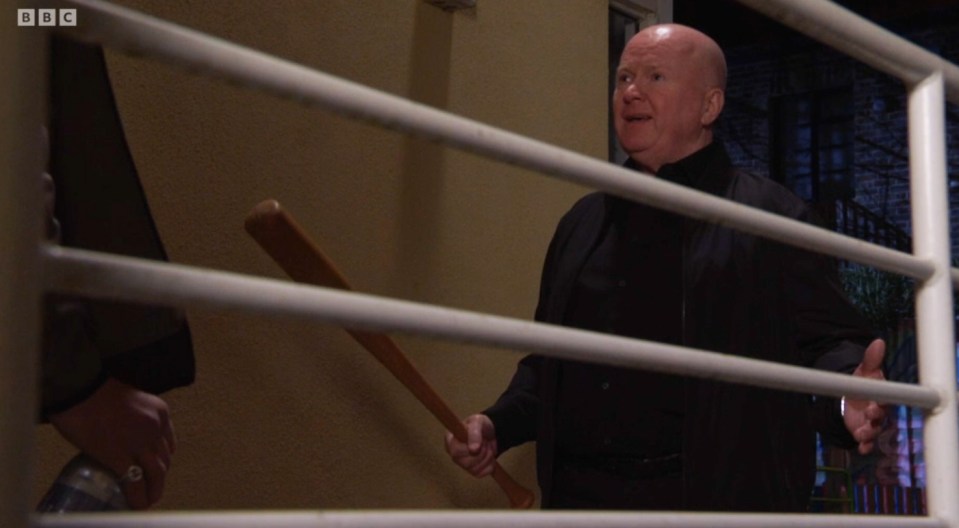 Phil was reunited with his baseball bat in EastEnders