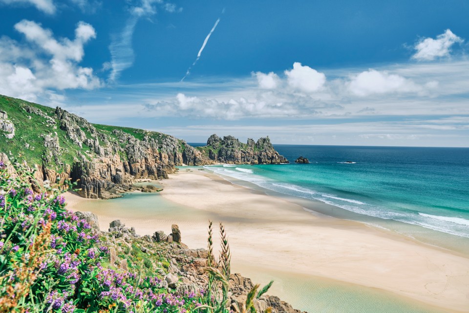 Pedn Vounder in Cornwall was named high in a list of the world's best beaches