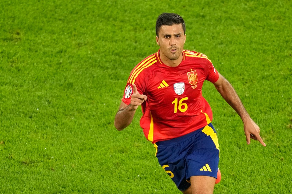 Manchester City star Rodri equalised for Spain after the earlier shocker