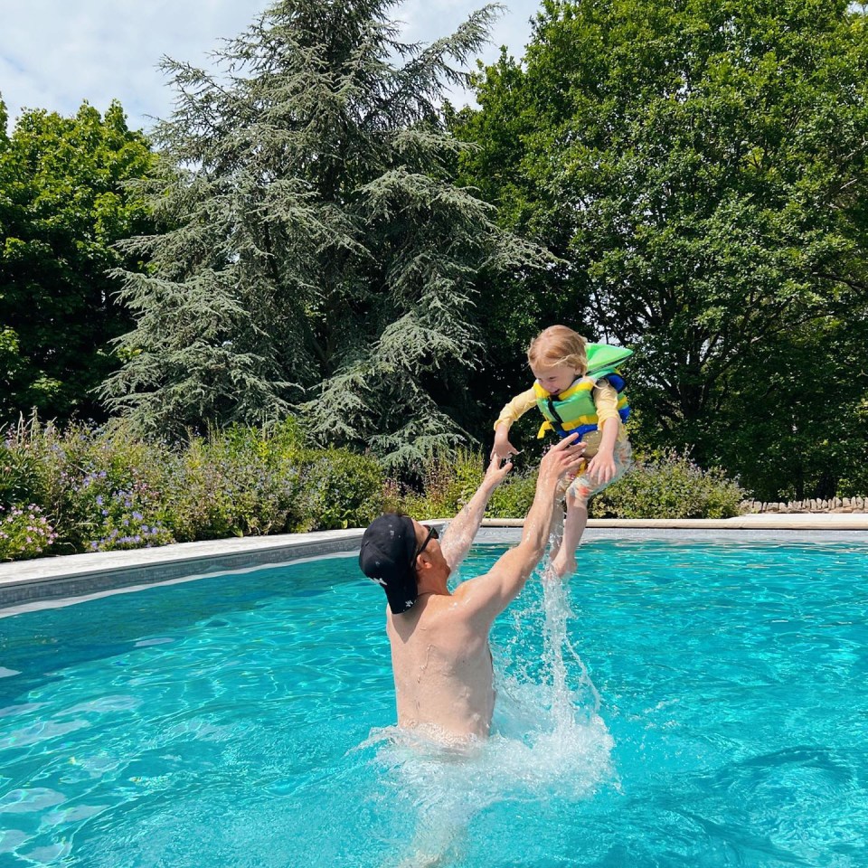 The star revealed that the pool needed to be refilled