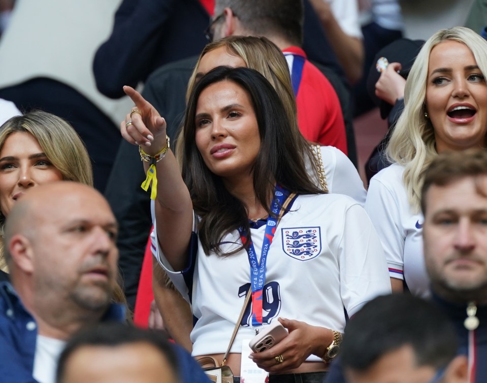 Ellie watched the match from the stands