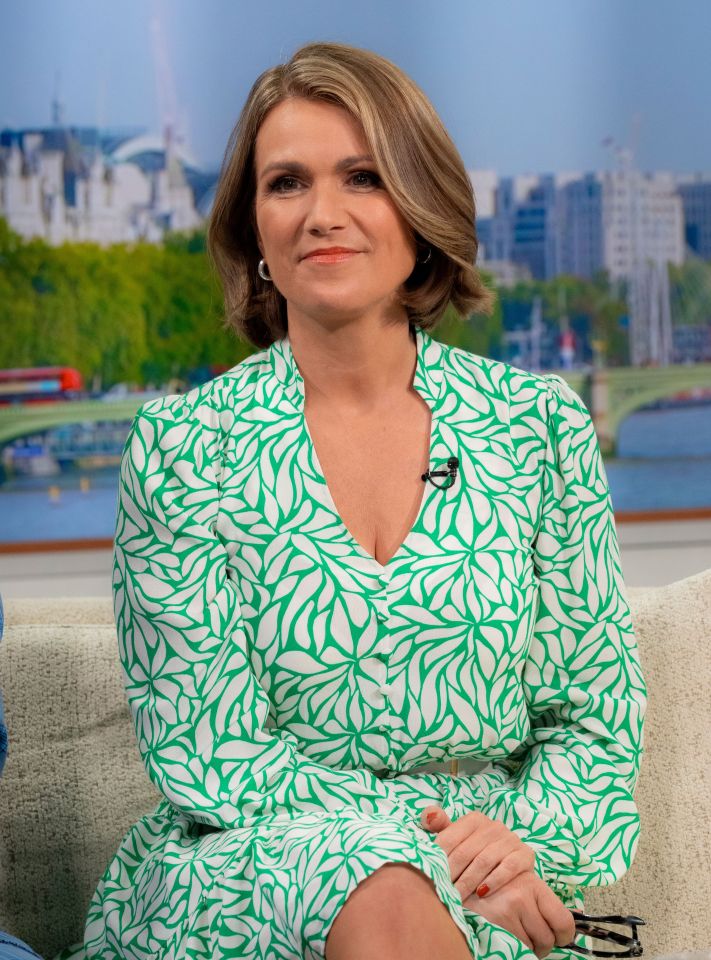 Susanna often sits on the GMB panel in floral prints