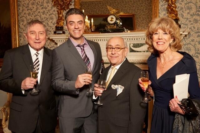 Daran (centre left) pictured with Corrie’s Sue and former co-star Malcolm Hebden